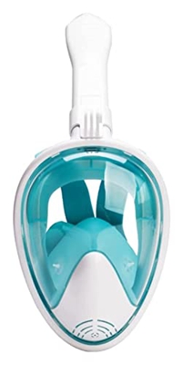 KITZIT Máscaras de Buceo con máscara de Snorkel de Cara Completa 180 ° Vista DE MAR SIN DESCUBRIO Snorkel DRIO NATACIÓN DE NATACIÓN Sistema DE Agua DE