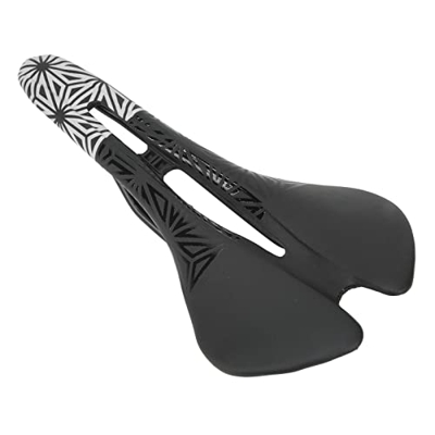 Cómodo Cojín de Asiento de Bicicleta Sillín de Bicicleta de Cuero de Microfibra Asiento de Bicicleta de Montaña con Arco de Acero para Asiento de Anil