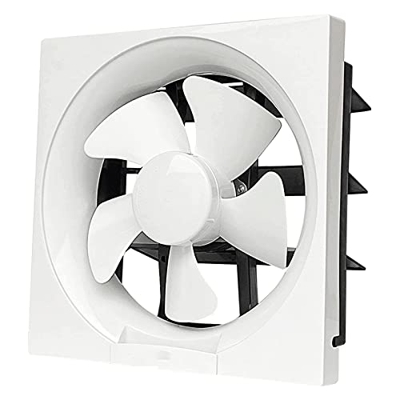 Small Window Fan Exhaust Fan Wall Mounted Shutter Exhaust Vent Fan 5 Large-Slope Fan Blades Low-Noise Operation No Fear of Wind and Rain Suitable for 