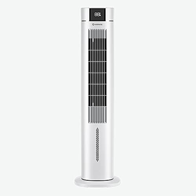 Rotating Vertical Fan Small 120° Swinging Fan from Left to Right Portable Desktop Electric Fan LED Display Quiet Air Conditioner Companion Cooling Fan