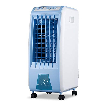 FMOPQ Air Conditioning Fan Portable Blue Air Cooler with Rotating Fan humidifier Three-Speed Adjustment
