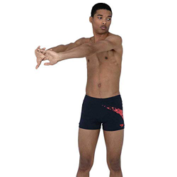Speedo Inserto Boomstar Pantalón De Baño (Aquashort), Hombre, Azul Marino/Rojo Fed auténtico, 30 (ES 75 CM) en oferta