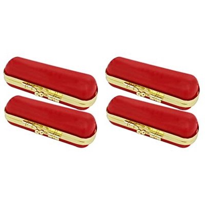 EXCEART 4 Uds. Cosméticos Vintage para Mujer Regalo Vacío Estuche para Lápiz Labial Espejo Soporte para Maquillaje de Labios con para Suministros de C