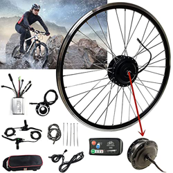 Gvqng Kit de Bicicleta EléCtrica, 24v250w Juego Motor TraccióN Delantera con Controlador, 16/20/24/26/27,5/28/29 Pulgadas/700c Rueda Delantera, Kit Co en oferta