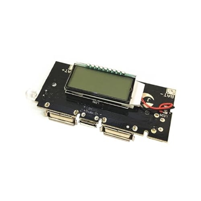 YAKESTYLE Dual USB 5V 1A 2.1A Banco de energía móvil 18650 Placa de Cargador de batería de Litio Módulo de Carga LCD Digital