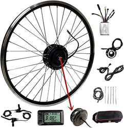 Gvqng Bicicleta EléCtrica Juego de VehíCulos, 36v250w Unidad Delantera, Bicicleta EléCtrica Kit de ConversióN con Controlador Motor de Cubo de Rueda,  en oferta
