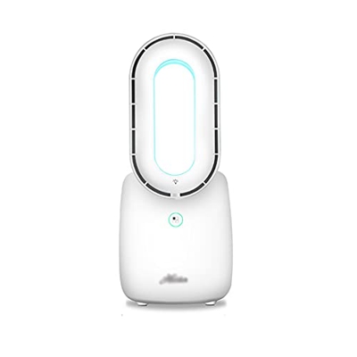 Standing Desktop Fan Oscillating Fan 3 Modes Quiet Fan Bladeless Recharged Fan for Bedroom Living Room Office