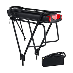 TGHY E-Bike Batería Bicicleta eléctrica para Rack Trasero 36V 48V Batería Bicicleta montaña Ebike Batería Portaequipajes Kit de conversión Ebike Li-Io en oferta