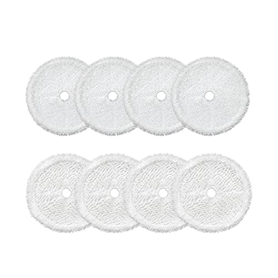 ARSMI 8pcs Limpieza de Tela MOP Pads 3115 Robot de Barrido Aspirador Blanco Compatible for Bissell Fregar (Color : White)