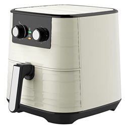 Freidora de aire, freidoras eléctricas de aire caliente de 55 l, horno sin aceite con temporizador de 60 minutos y perilla del temporizador, olla para características