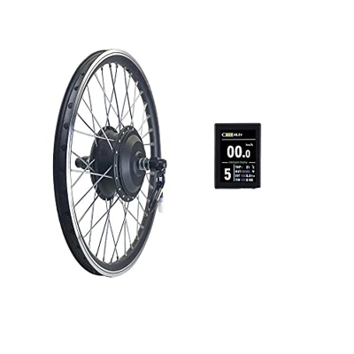 HYQW Kit Conversión Bicicleta Eléctrica El Kit Conversión Bicicleta Eléctrica Incluye Motor, Motor Buje Delantero LCD8S Pantalla Color Pantalla Vertic