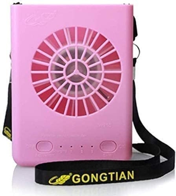 Ventilador Mini ventilador portátil for exteriores 3 velocidades USB recargable Manos libres Mini ventilador Aire acondicionado portátil Ventilador Pe