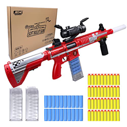 AGM MASTECH AR 416 Pistola lanzadora de proyectil, 40 Dardos Oficiales, Clip de 8 Dardos, 2 revistas, 4 métodos de Montaje, Juego de Juguetes Blaster  precio