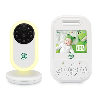 Leap Frog LF2423 - Monitor de vídeo para bebé (2,8 pulgadas, zoom de 2,8 pulgadas, sensor de temperatura, modo de activación de ruido, teléfono de lar