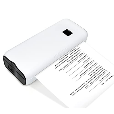 STIMB Impresora Portátil Inalámbrica Bluetooth, Impresora Térmica De Oficina Móvil, Compatible con Papel Térmico De Tamaño A4 De 8,26 X 11,69 Pulgadas
