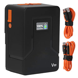 Acogedor Batería de Iones de Litio con Soporte en V, 14,8 V, 6800 mAh, 99 WH, Compatible con Carga rápida PD con Salida D Tap BP USB C USB A, tamaño p precio