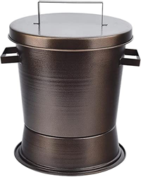 YAOJIA Cubo incinerador jardín Contenedor De Quema De Horno Incinerador De Jardín, Tienda De Barbacoa Portátil Apaga El Barril De Carbón Apaga La Estu características