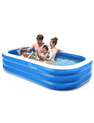 EVAJOY Piscina Inflable, 234 x 142 x 51 cm, Piscina Familiar Grande, sin BPA, PVC Familiar, Piscina Infantil Grande para niños, Adultos, bebés, niños  características