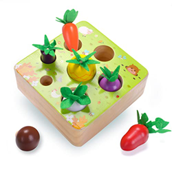 LZDMY Juguete Montessori 1 2 3 años, Juguetes Bebé Educativos de Madera para Desarrollar Habilidades de Clasificar Formas Verduras Frutas, Regalos Niñ precio