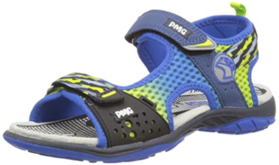 Primigi Pee 19686, Sandalia. Hombre, Navy Verde Fluo, 34 EU