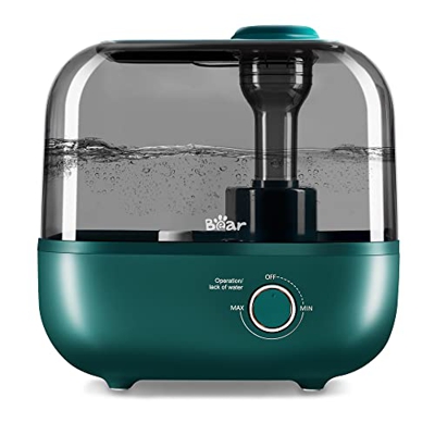 BEAR Top-Fill Humidificador 5L de Aromas, 28dB Ultra Silencioso para Bebés y Plantas, 35 Horas de Funcionamiento, con Bandeja de Aroma, Boquilla de Va