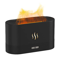 Andoer Humidificador de Niebla de Llama de Simulación 2 Brillos Luz Nocturna Silencioso Fresco Escritorio Humidificador USB Difusor de Aroma para Hoga precio