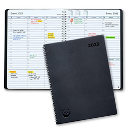 Smart Panda Agenda 2023 con Vista Semanal – A5 Agenda 2023 Semana Vista – Planificador Semanal, Diario Espiral - Tapa Blanda, Intervalos de 30 minutos precio