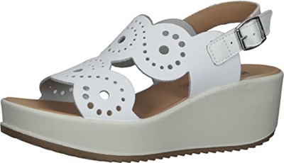Igi&Co Dcd 16676, Sandalias de tacón de cuña Mujer, Beige, 37 EU