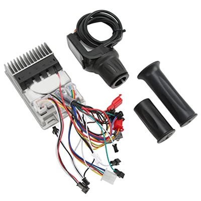 Huairdum Kit de Control sin escobillas de Bicicleta eléctrica de 48 / 60V para Patinete eléctrico con Kit de Control sin escobillas de Manillar de 22,
