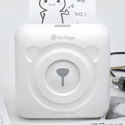 GJRFYJ Mini Bluetooth Termal Photo Impresora portátil Pocket Mobile Mobile 58 mm Impresora de etiqueta de etiqueta for la oficina en casa (Color : Whi en oferta