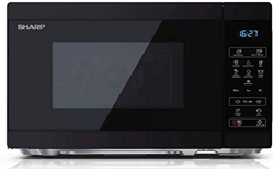 SHARP Microondas YC-MS02E-B (800 W, 20 L, 11 niveles de potencia, función eco, descongelación, seguridad infantil), color negro precio