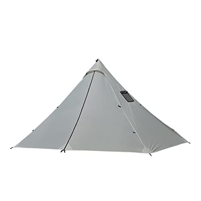 BOOJAS 3-4 Persona Ultralight Outdoor Camping Teepee 20d Silnylon Pyramid Carpa de Carpa sin Barra de Carpas de Senderismo