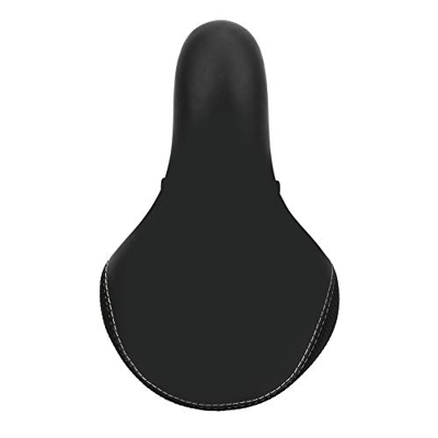 Sillín de bicicleta para niños, asiento de bicicleta negro de PU, cojín de asiento de bicicleta suave y grueso, sillín de bicicleta con reducción de g