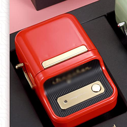 GJRFYJ Termal Mini etiqueta Impresora etiquetador de la impresora tallle etiqueta etiqueta etiqueta máquina (Color : Red) en oferta