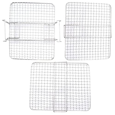 JUJNE Rejilla para Freidora de Aire para Ninja FoodiAG300AG400 Freidora de Aire, Rejilla Deshidratadora de Alimentos de Varias Capas, Rejilla para Tos