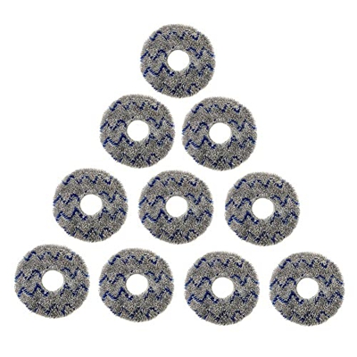 JUFUM 10 Piezas Almohadillas de Tela de Fregona para T10 X1 Turbo Robot Aspirador Repuestos