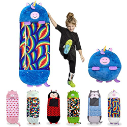 Sacos De Dormir Suaves Y Cálidos para Niñas Y Niños, Saco De Dormir Animal Divertido Y Lindo con Almohada De Descanso, Saco De Dormir Plegable para La en oferta