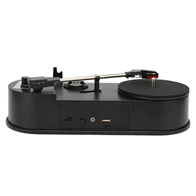 Mini Tocadiscos de Vinilo, Salida estéreo de 3,5mm, Plug and Play, Tocadiscos Profesional a convertidor de MP3 para el hogar