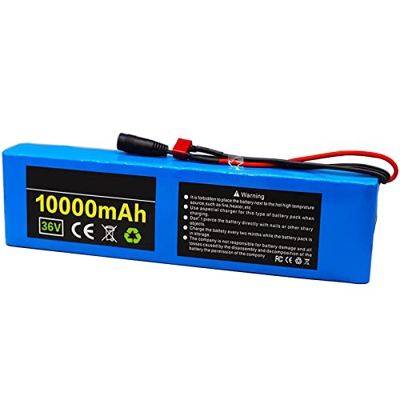 FREEDOH Batería Litio para Bicicleta Eléctrica De 36V Y 10Ah Paquete Batería Impermeable para Bicicletas Eléctricas Iones Litio Apto para Kits Motor B