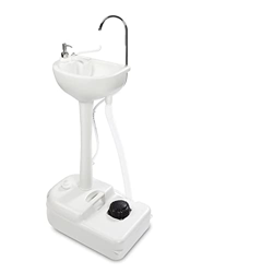 UQTE Mobile portátil al Aire Libre Lavado Mesa de Lavado Simple Ocio Sitio de Picnic Sitio Pedal de la Mano Lavado de la Mano (Size : Without Recovery características
