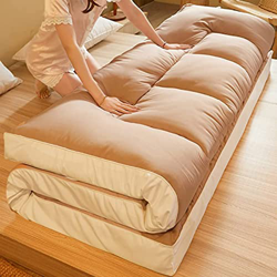 FONTsime Colchón De Futón Colchones De Suelo Plegables Japoneses Dobles Individuales Colchoneta para Dormir Colchón Japonesa Enrollable Confort Univer en oferta
