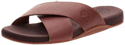 Timberland Seaton Bay Cross Strap Slide, Sandalias Hombre, Marrón Rust Leather, 41.5 EU características