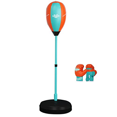 Boxeo Reflex Ball Cobra Bag Bolsa Cobra De Pie para Niños Guantes Niños con 6 Oz Equipo De Entrenamiento De Pelota De Velocidad Niños En Casa (Color :