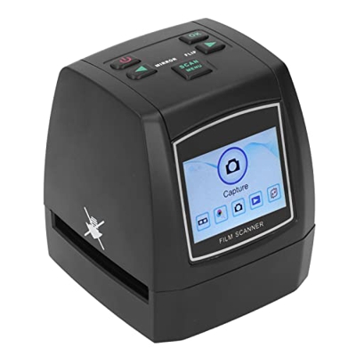 Escáner de Diapositivas de película, Pantalla a Color de 2,4 Pulgadas Enchufe Europeo AC100‑240V Escáner de película para TV