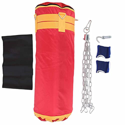 Vifemify Saco de Boxeo de 80 cm Saco de Boxeo suspendido con Gancho de Cadena y Guantes para niños características