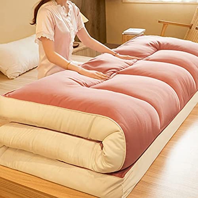 FONTsime Colchón De Futón Colchones De Suelo Plegables Japoneses Dobles Individuales Colchoneta para Dormir Colchón Japonesa Enrollable Confort Univer
