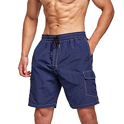 JustSun Bañador Hombre Corto Bañadores Hombre Surferos Pantalones Cortos Traje de Baño Hombre Shorts de Baño Playa Natacion Bañador Surf Hombre Piscin