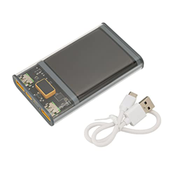 Banco de Energía Portátil, 10000 MAh PD20W Banco de Energía USB Dual con Pantalla Digital LED, Sensor de Temperatura NTC Banco de Batería Transparente precio