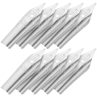 Yardwe 30pcs Pluma Estilográfica Plumas De Acero Inoxidable Caligrafía Plumas Plumas De Repuesto Plumas Suministros Accesorios