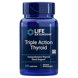 Life Extension, Triple Action Thyroid, con Yodo y L-Tirosina, 60 Cápsulas veganas, Probado en Laboratorio, Sin Gluten, Vegetariano, Sin Soja, No GMO precio